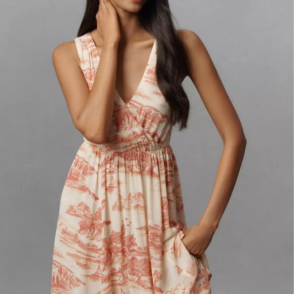 NWT Reformation Farah Sleeveless V-Neck Midi Dress - Picture 3 of 8